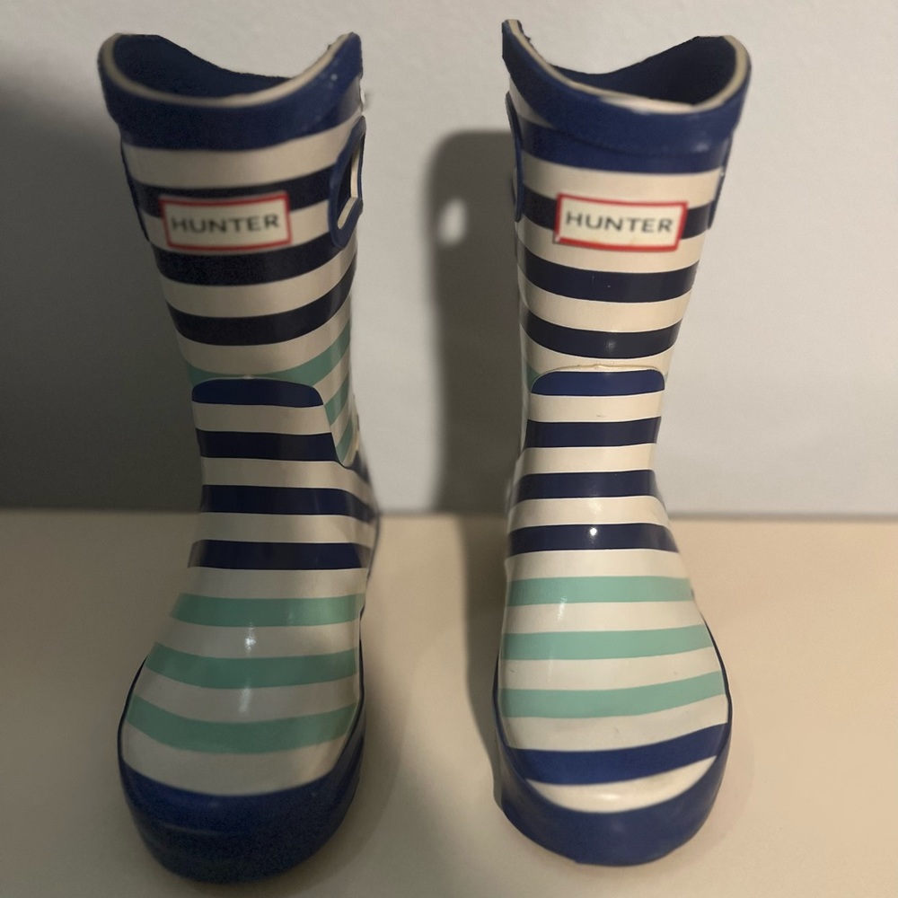 Hunter for Target Kids Striped Boots - Blue and White